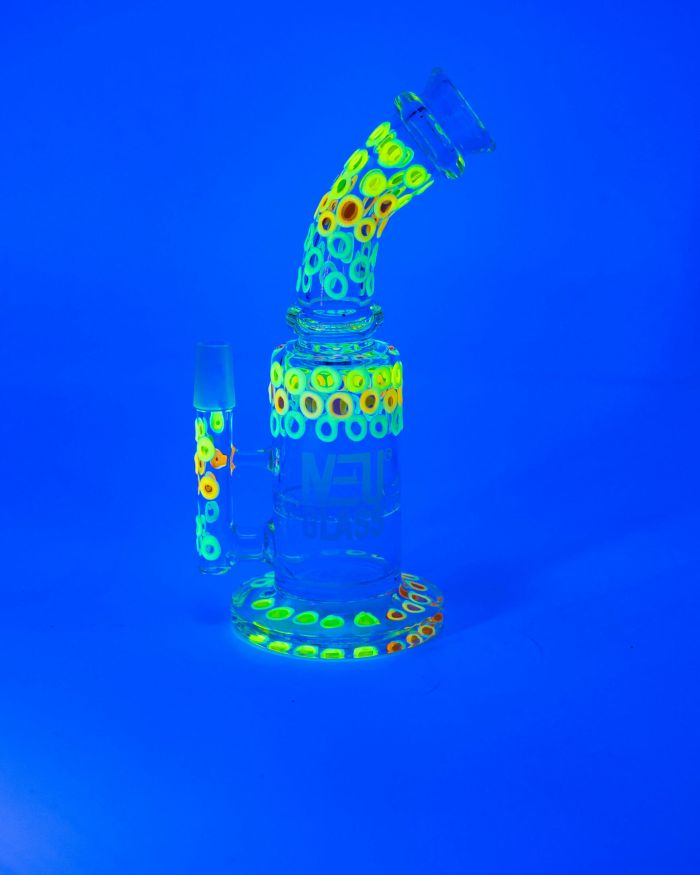 NEU Concentrate Rig Honeycomb UV Glow in the Dark 8″
