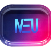 NEU blue and purple rolling tray, small 7 by 5.5 inches, transparent product image