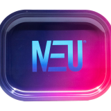 NEU blue and purple rolling tray, small 7 by 5.5 inches, transparent product image