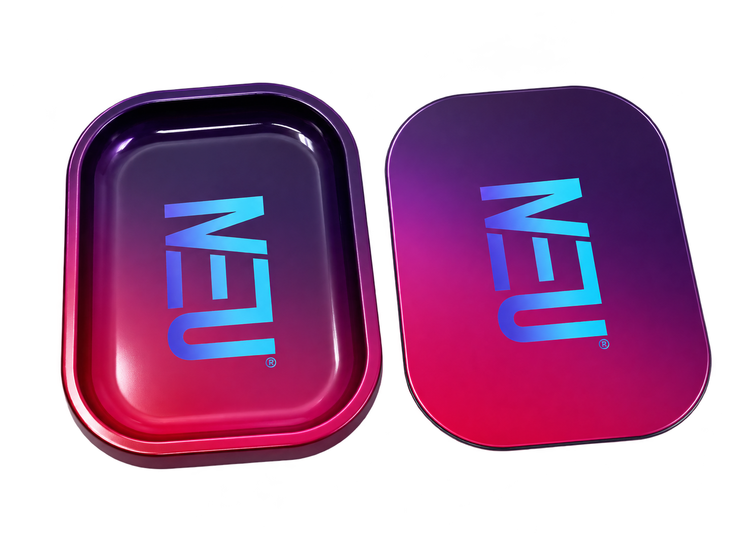 NEU Rolling Tray with Lid – Blue & Purple
